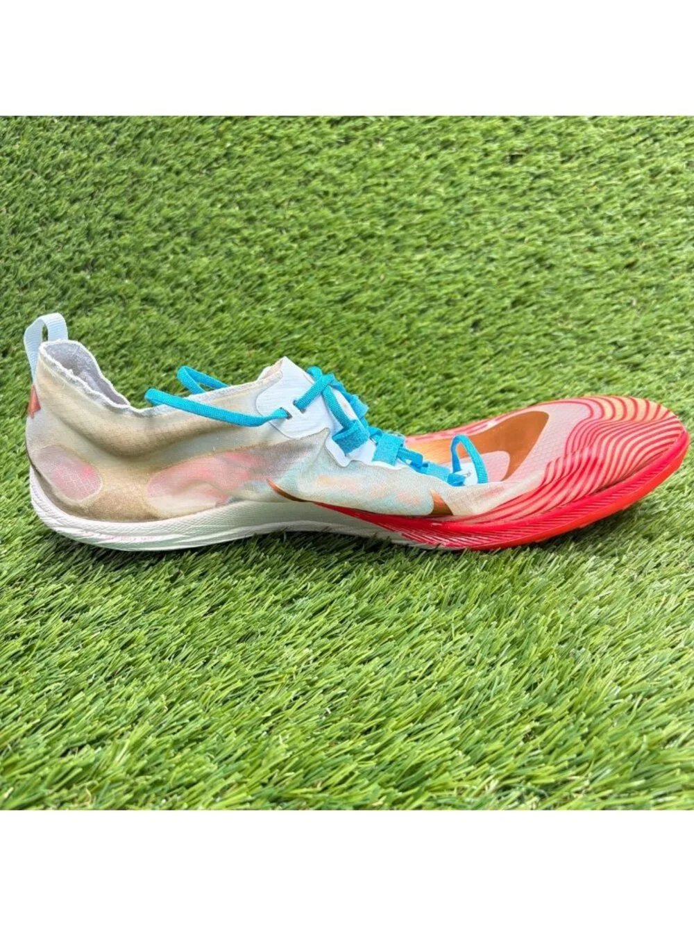 Nike Zoom Victory XC 5 Mens Size 12.5 Red Running Cross Country Spikes Shoes